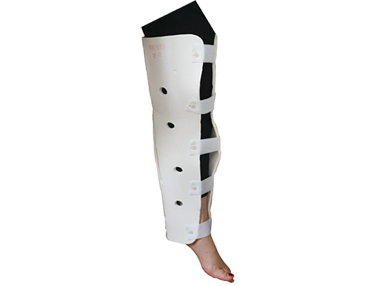 Knee lower limb fixation splint